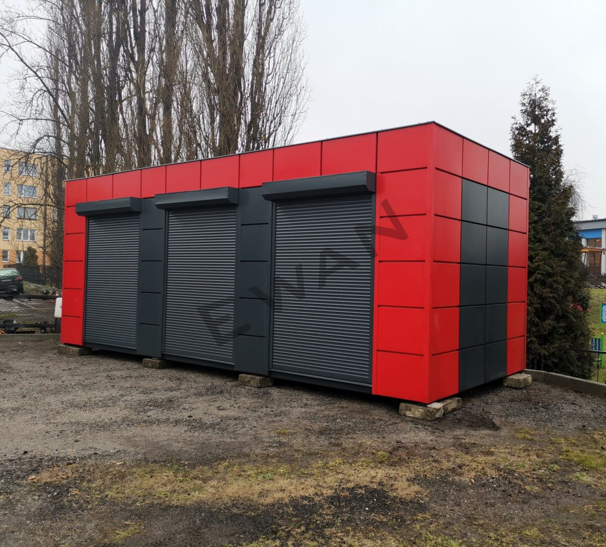 kontener-handlowy-sklep-rowerowy.jpg Pawilon handlowy dla sklepu rowerowego wykonany przez EWAN